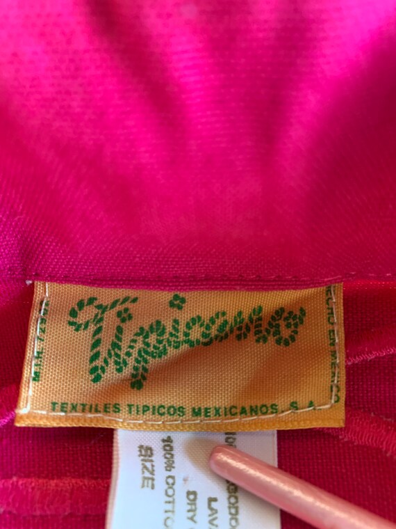 Bright Pink Tipicano Patchwork Jacket / Large / 8… - image 7