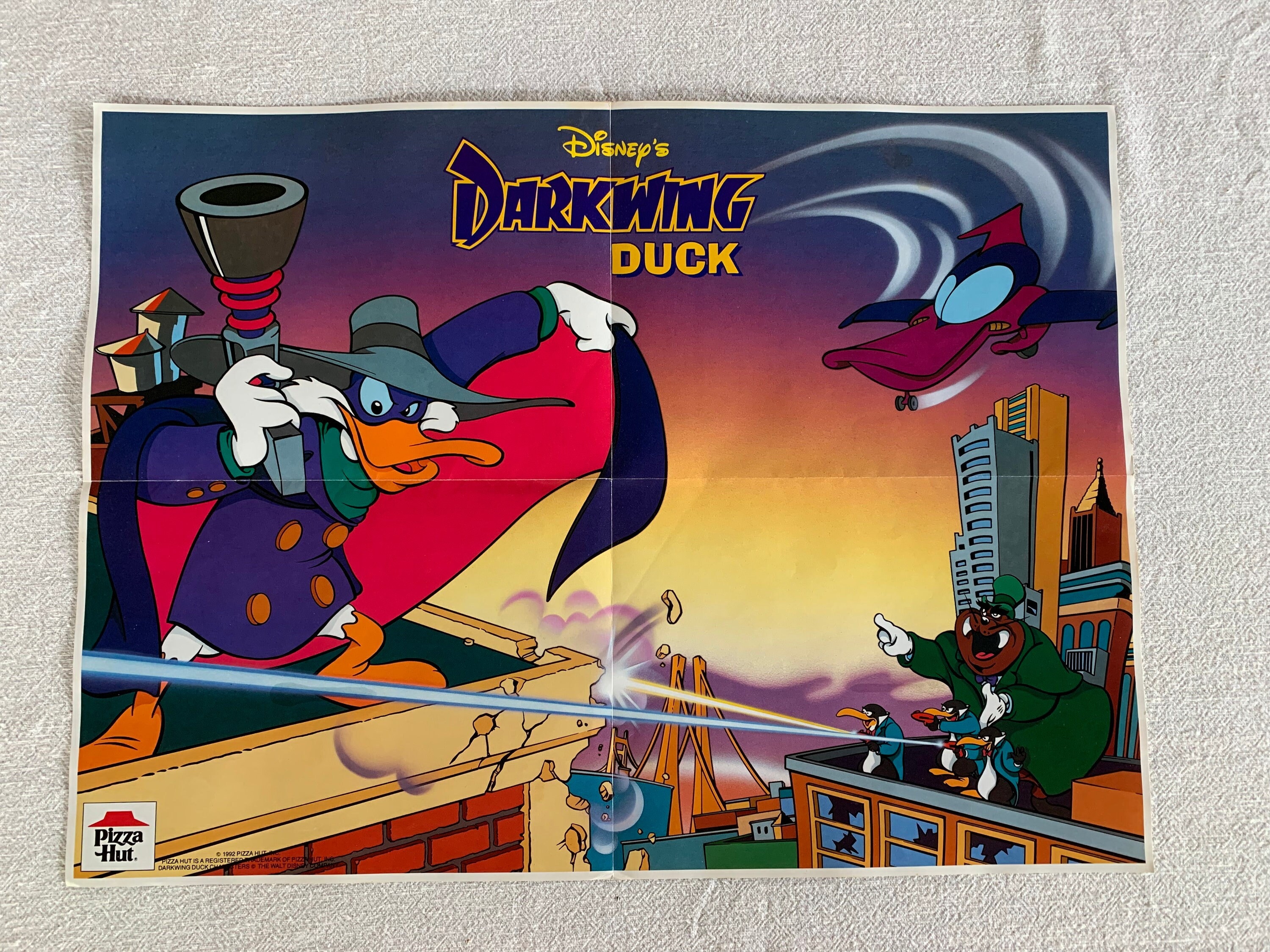 DRIDLOCK’d ポスター 90s レア Disney's Darkwing Duck Poster / Pizza Hut Promotional / 15