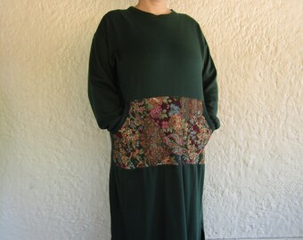 long sleeve nightgown with pockets