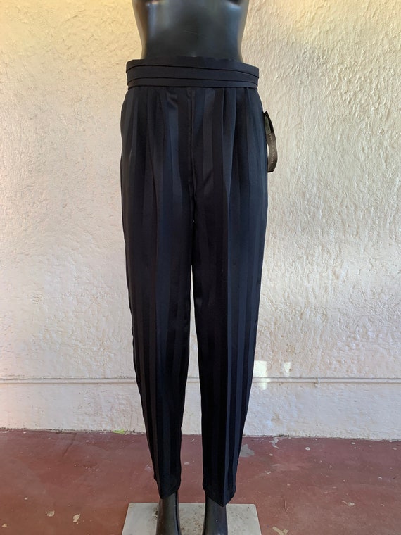 High Waisted Black Pants / Medium / 80's & 90's Fa