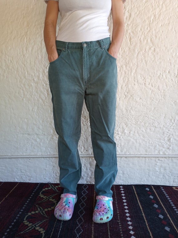 Sage Denim / 14 / 80's Fashion / Vintage - image 1