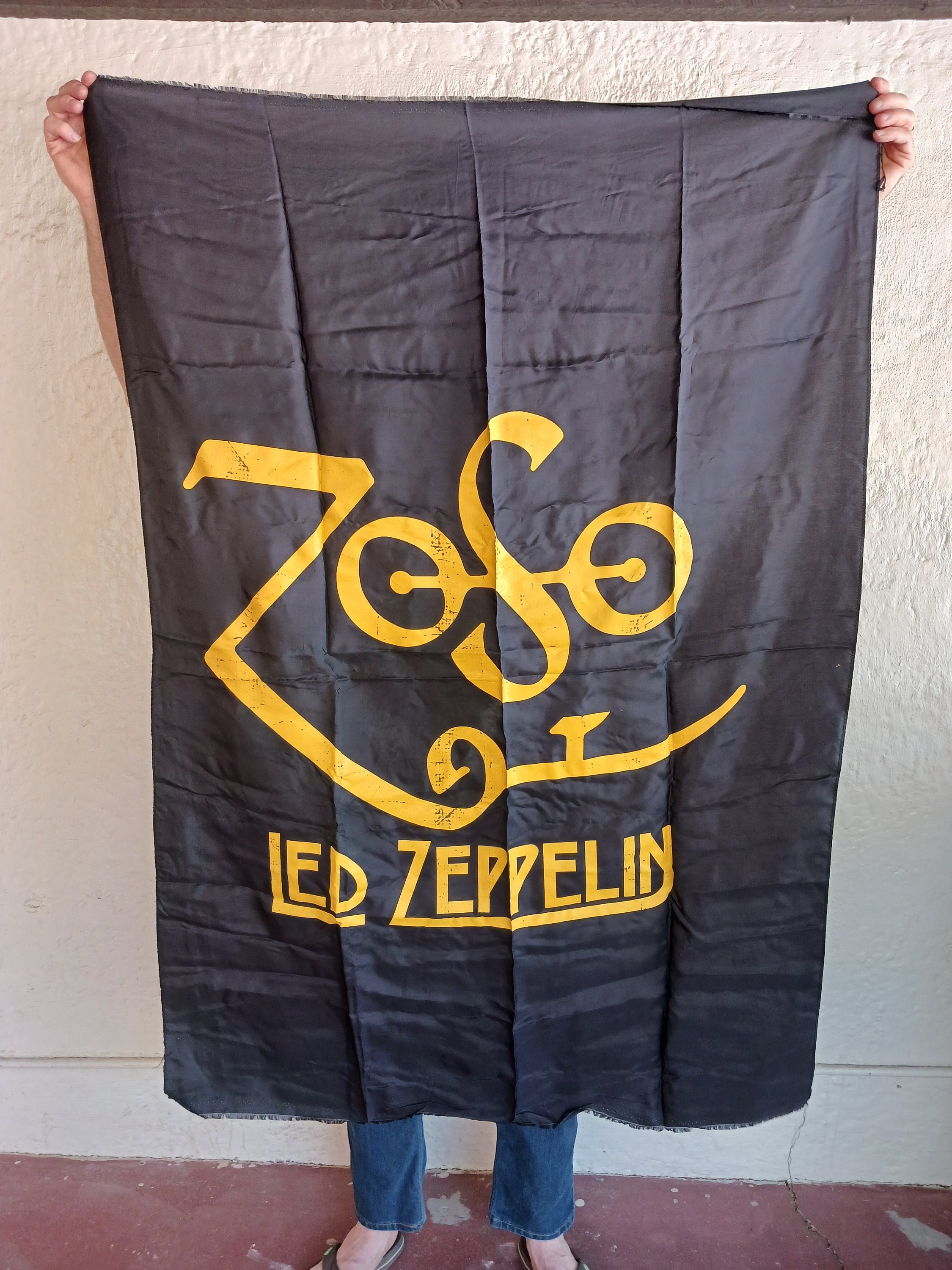 Led Zeppelin Tapestry Banner Wall Hanging 38 X 55 80 s Fashion Vintage Etsy