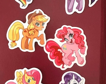 MLP STICKERS MANE 6