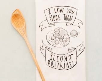 Hobbit Second Breakfast Tea Towel