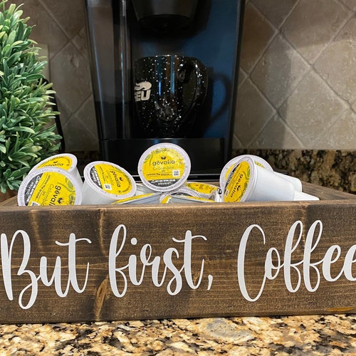 Coffee Cup Holder / Kitchen Decor / Coffee Bar Decor / Coffee Etsy