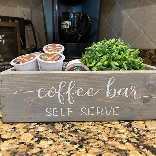 Coffee Cup Holder / Kitchen Decor / Coffee Bar Decor / Coffee Etsy