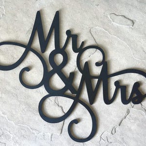 Mr & Mrs Wooden Sign, Mr and Mrs Wedding Backdrop Decor, Laser Cut Mr and Mrs, Sign for Wedding,  Mr and Mrs Wedding Sign, Wedding Backdrop