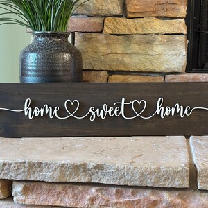 Home Sweet Home Wooden Sign: Farmhouse Wall Decor 画像 8