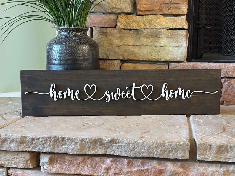 Home Sweet Home Wooden Sign: Farmhouse Wall Decor 画像 8