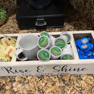 Rise and Shine Its Coffee Time K Cup Holder Coffee Storage | Etsy