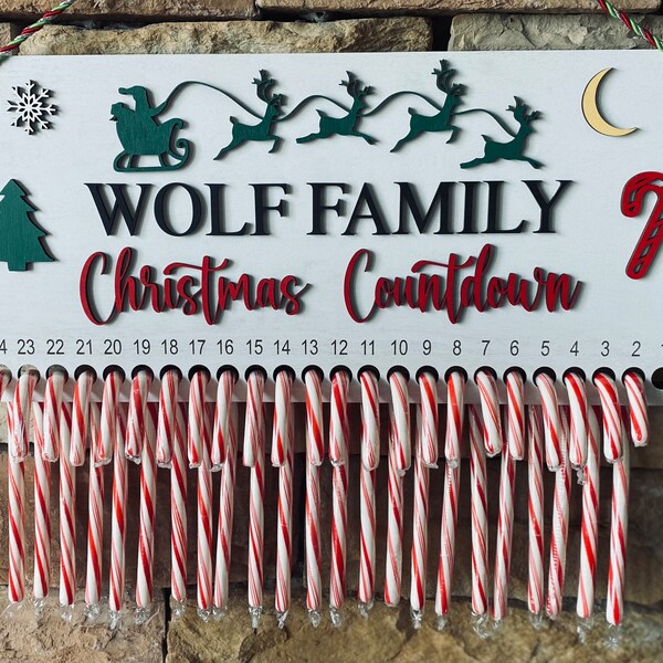 Countdown To Christmas Candy Calendar 