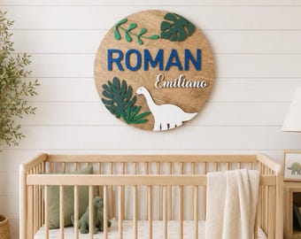 Dinosaur Nursery| Dinosaur Name Sign| Dino Wall Art| Boys Room Decor