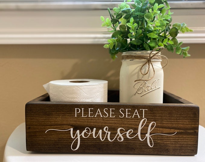 Bathroom Toilet Tray Toilet Tank Tray Modern Bathroom Decor Etsy