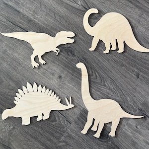 Wooden Dinosaur Cutout Set: Nursery Wall Decor