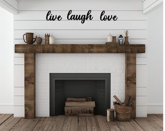 Live Laugh Love Wood Words| Rustic Wall Decor| Laser Cut Wood Wall Art Live Laugh Love Set of 3 Words