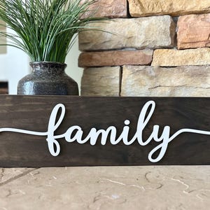 Family Sign, Family Wood Sign, Rustic Family  Sign, Housewarming Gift, Entryway Sign, Wall Decor, 3D Family Sign, Wood Family Sign,