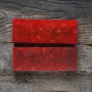 Composite Sparkly | Knife handle material | Rare | Red