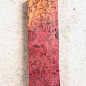 Stabilized Curly Karelian Birch | Knife handle | Rare / 19E