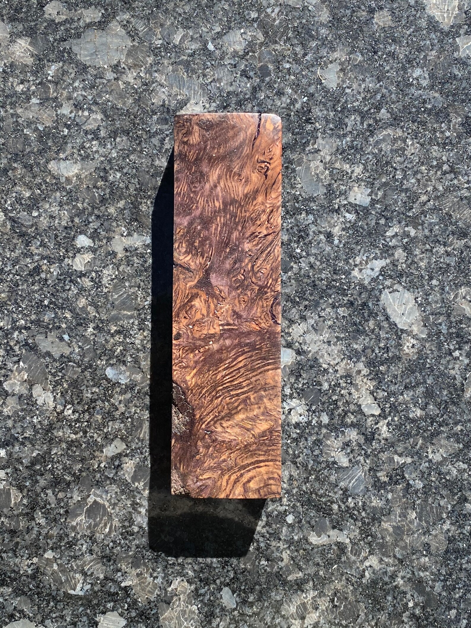 Stabilized wood Knife handle Rare Etsy