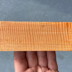 Stabilized Curly Mango | Knife handle material | Rare | Salmon | 12D