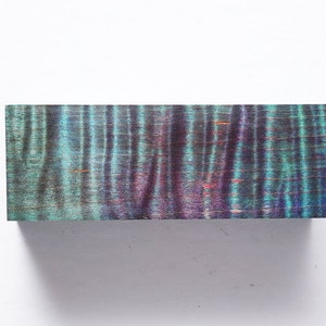 Stabilized Curly Maple Knife handle | Rare | Double Dyed