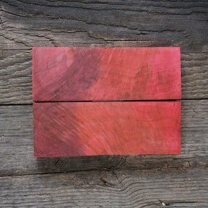 Madera de haya apaleada estabilizada / Material del mango del cuchillo / Raro / Rosa, púrpura