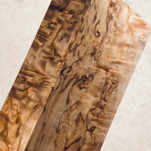 Stabilized Curly Karelian Birch | Knife handle | Rare / 20E