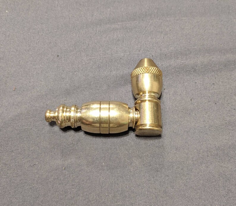 True Brass Chamber Pipe Smoking Tobacco Etsy