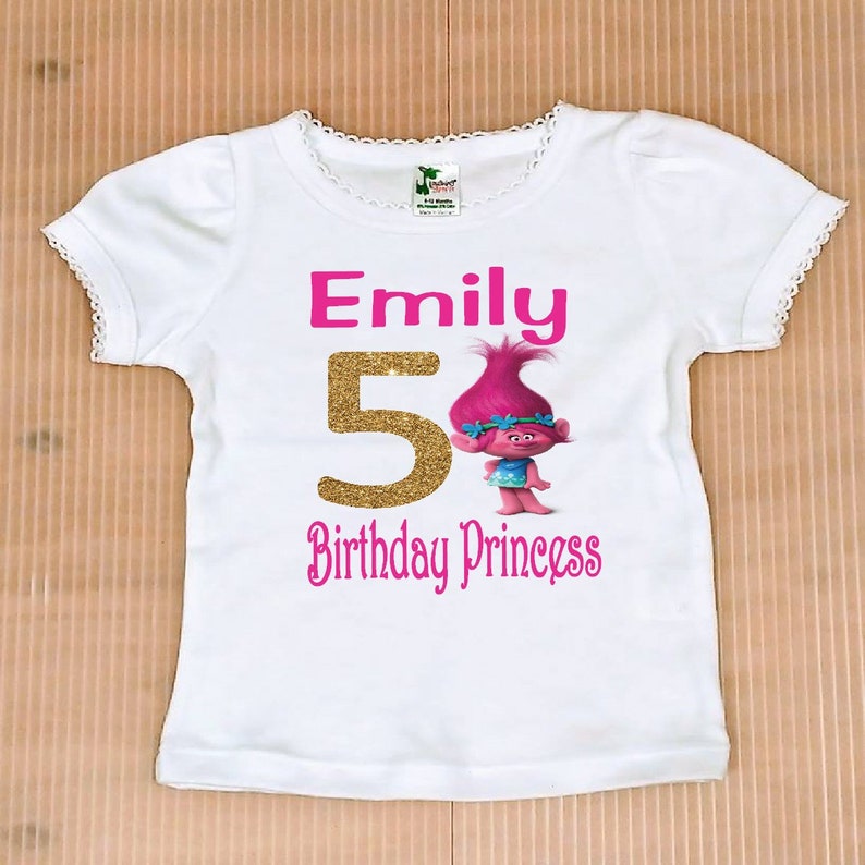 trolls Birthday Girl Shirt trolls birthday girl FREE SHIPPING birthday girl trolls poppy party poppy birthday shirt poppy birthday