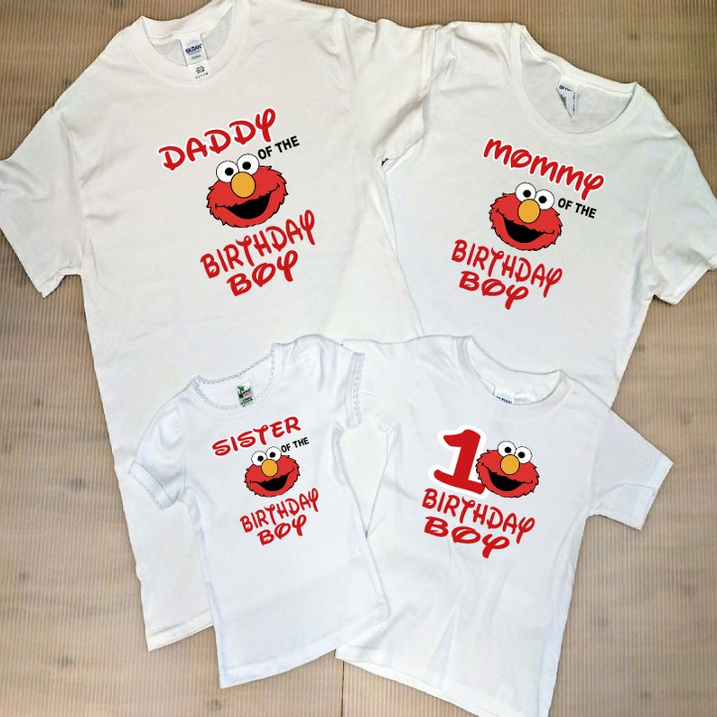 Personalized Sesame Street Style B Birthday T-Shirt