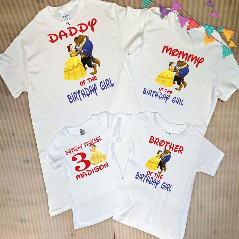 beauty and the beast family shirts