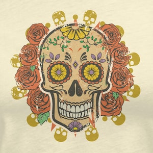 Day Of The Dead Fashion - Sugar Skull - Dia De Los Muertos - Mexican Shirt - Halloween Costume - Women&#39;s Relaxed T-Shirt