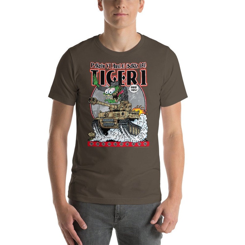 German WW2 Tiger Tank T-shirt Rat Fink Hot Rod Style Dave | Etsy