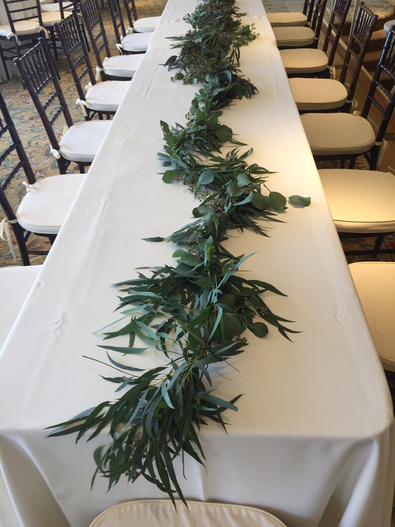 Fresh Green 6' Table Runner Garland Etsy