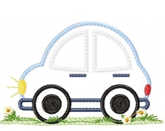 Car embroidery designs - vehicle embroidery design machine embroidery pattern - automobile embroidery file - car applique boy embroidery