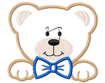 Teddy Bear Applique Etsy