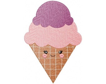 Ice cream embroidery designs - Candy embroidery design machine embroidery pattern - Dessert embroidery file icecream pattern Ice cream cone