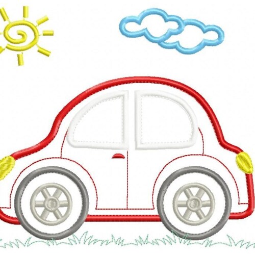 Car Embroidery Designs Vehicle Embroidery Design Machine Etsy Sweden