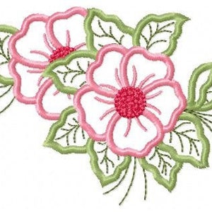 Flowers embroidery designs - Flower embroidery design machine embroidery pattern - floral applique flower applique - flower embroidery file