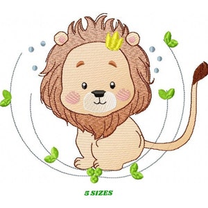 Lion embroidery designs - Safari embroidery design machine embroidery pattern - Baby boy embroidery file - Lion king embroidery download pes
