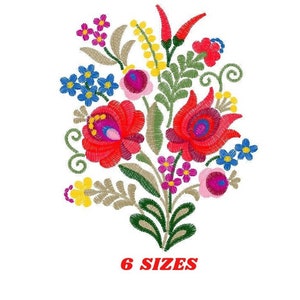 Hungarian embroidery designs - Flowers embroidery design machine embroidery pattern - Floral embroidery file - instant download digital file