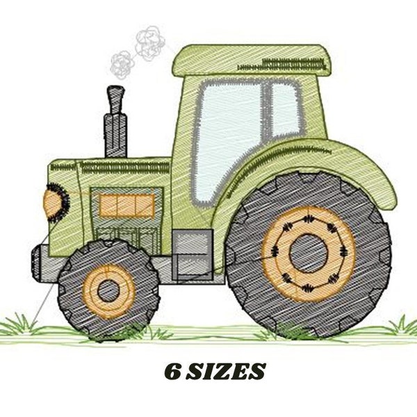 Farm Tractor embroidery designs - Truck embroidery design machine embroidery pattern - baby boy embroidery file - instant digital download