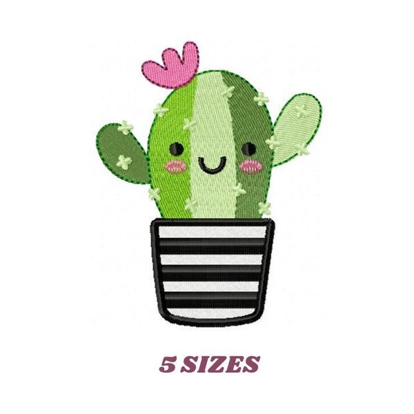 Cactus embroidery designs - Succulent embroidery design machine embroidery pattern - Mexican cactus design - plant embroidery file desert