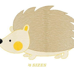 Hedgehog embroidery designs - Woodland Animal embroidery design machine embroidery pattern - Porcupine embroidery file  instant download