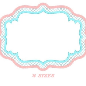 Frame embroidery designs set - Frame Applique Design Shape Embroidery Machine embroidery pattern - Monogram quilt instant download digital