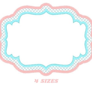 Frame embroidery designs set - Frame Applique Design Shape Embroidery Machine embroidery pattern - Monogram quilt instant download digital