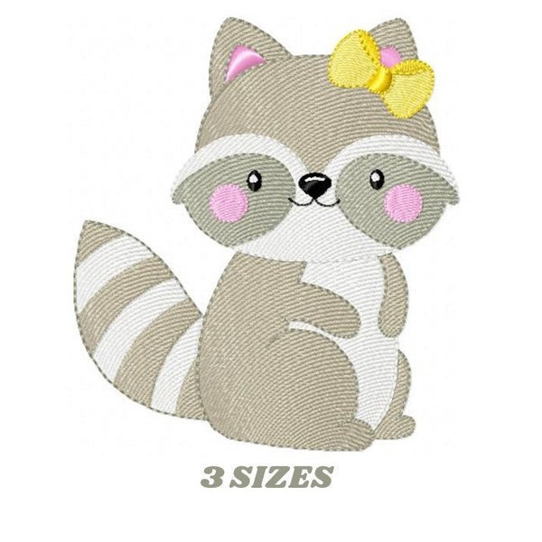 Raccoon embroidery designs - Animal embroidery design machine embroidery pattern - woodland embroidery file - Raccoon design boy download
