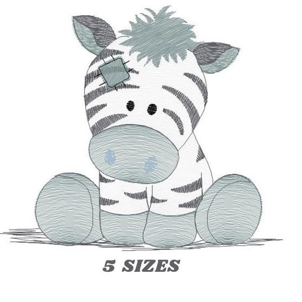 Patched Zebra embroidery designs - Animal embroidery design machine embroidery pattern - Safari embroidery file - instant digital download