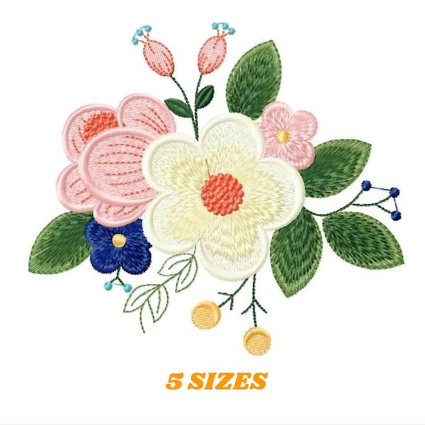 Flowers embroidery designs - Flower embroidery design machine embroidery pattern - Floral embroidery file - instant download digital file