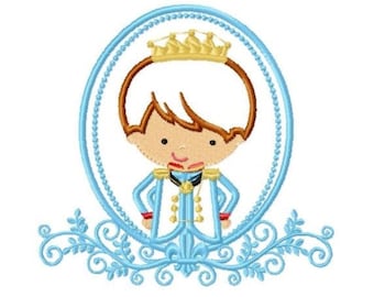 Prince embroidery designs - Knight embroidery design machine embroidery pattern - instant download - baby boy embroidery file fairytale king